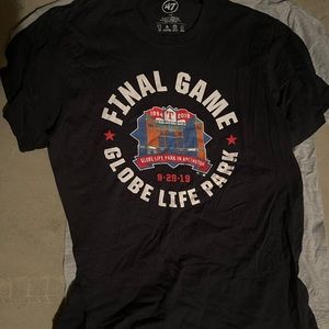 Texas Rangers Ballpark in Arlington FINAL GAME tshirt Size L 47 Brand